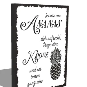 Beliebt Holzschild-Shabby "Ananas"